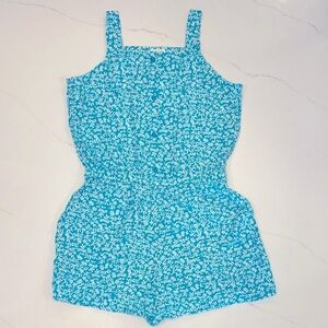 Crewcuts Blue Floral Jumpsuit NWT